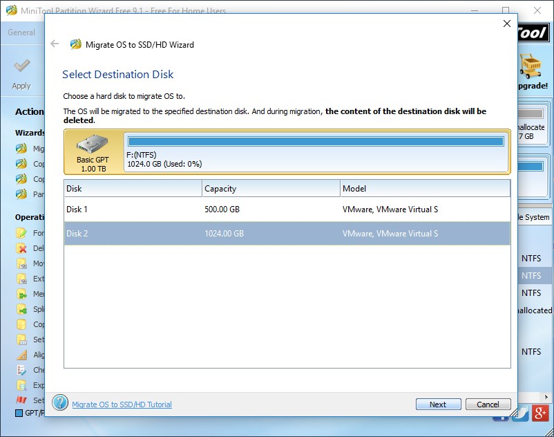 best free partitioning tool for Windows 10 migrate os