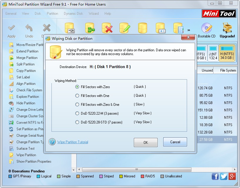 Erase private information from a hard disk 2