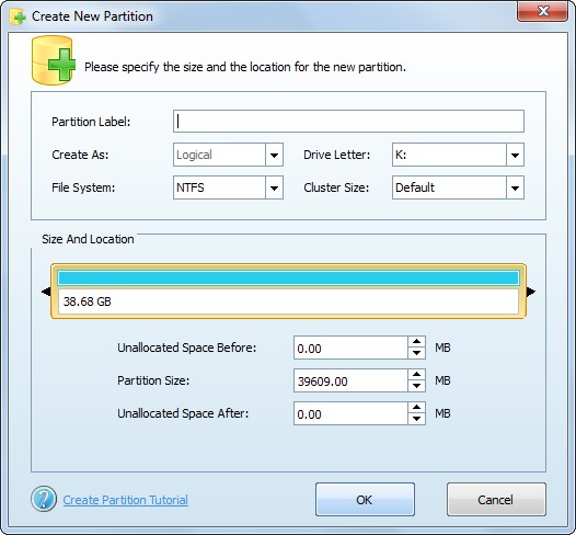 basic disk will convert to dynamic create logical partition